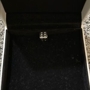 Silver Dice Charm